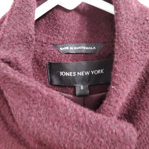 JONES NEW YORK Long Wool Trench Coat - Picture 6 of 8